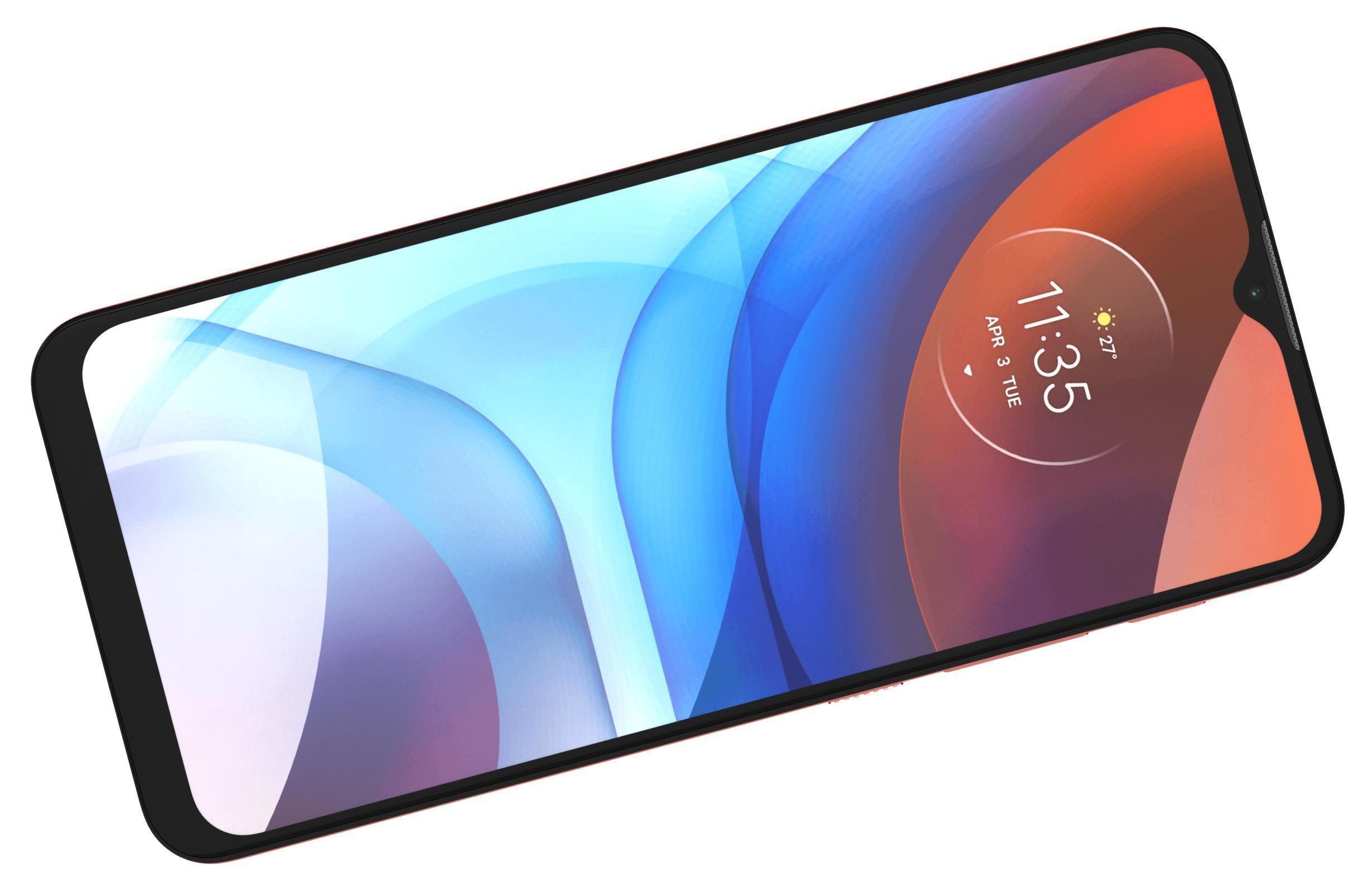 Motorola Moto E7i Power Coral Red 3D model_14