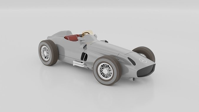 Mercedes Benz Silver Arrow W196 Formula 1 car 3D model