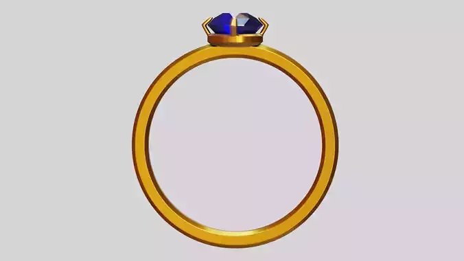 Sapphire Gold Ring