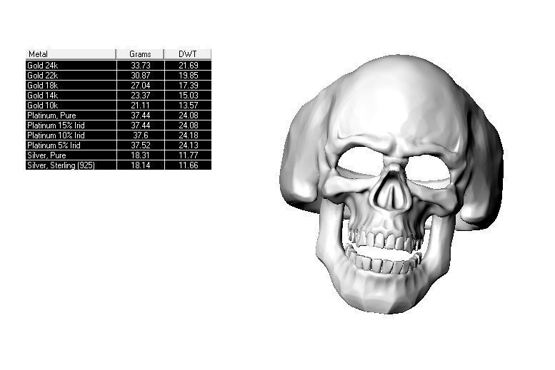 Skull ring 3D print model_9