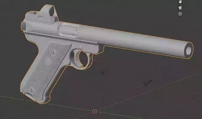 Ruger MK IV with Integral Suppressor