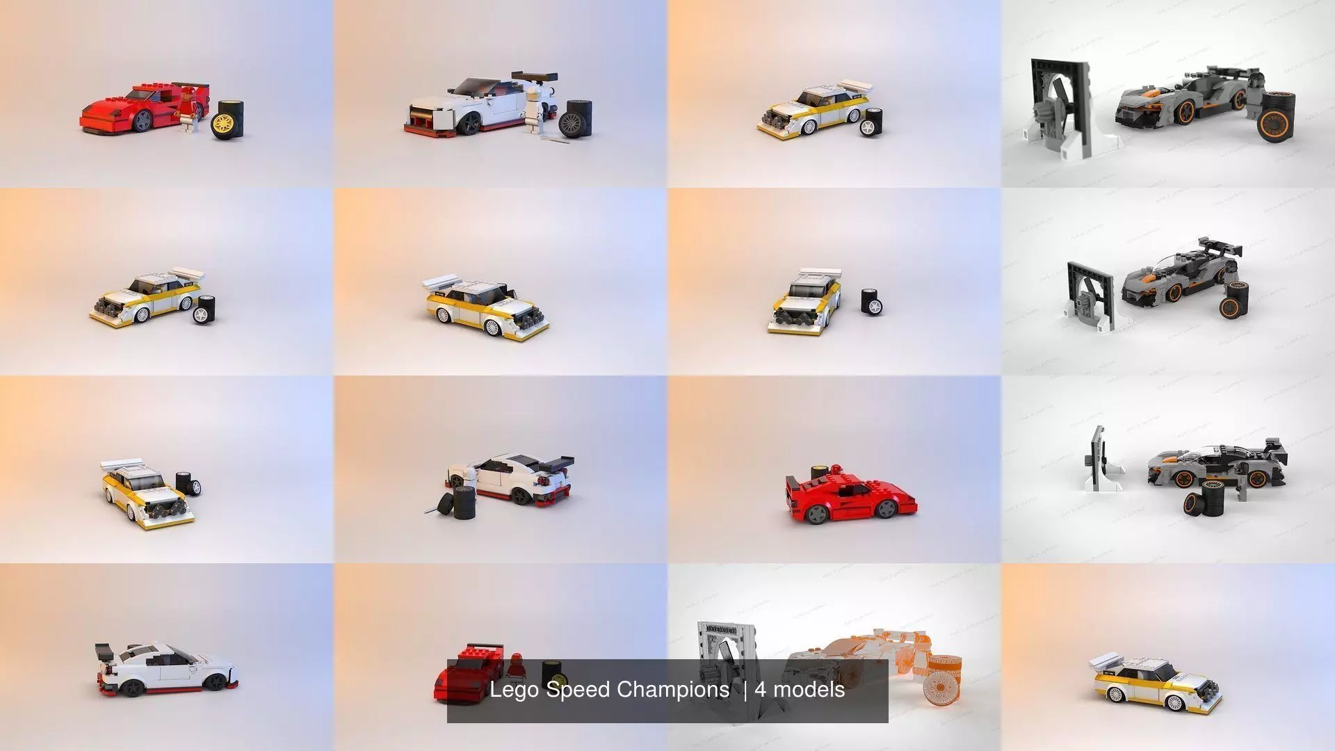 Lego Speed Champions  3D Model Collection_0
