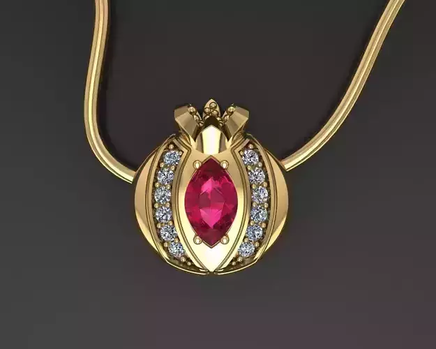 Pomegranate pendant