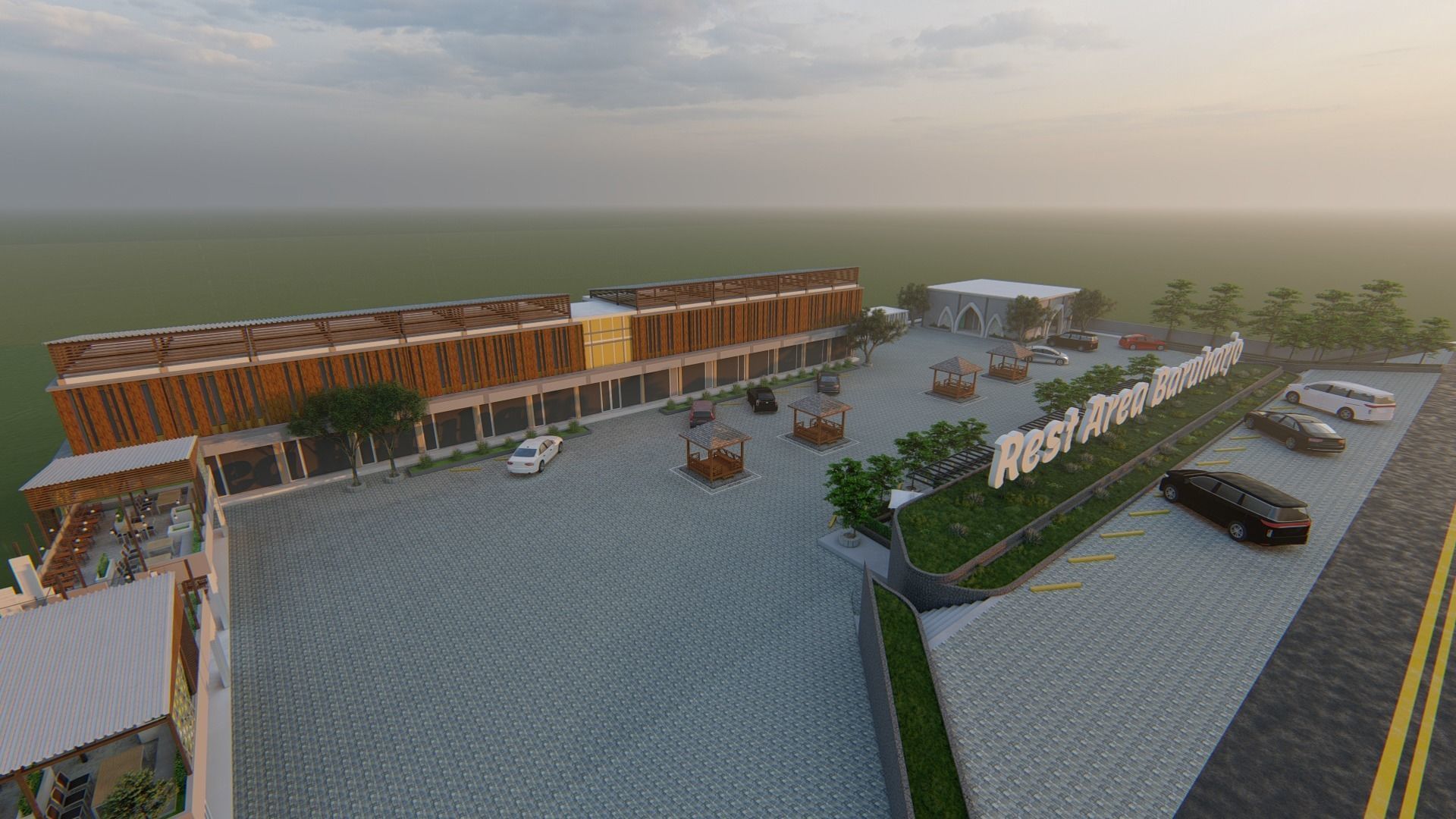 Rest Area Design - Baruharjo 3D model_8