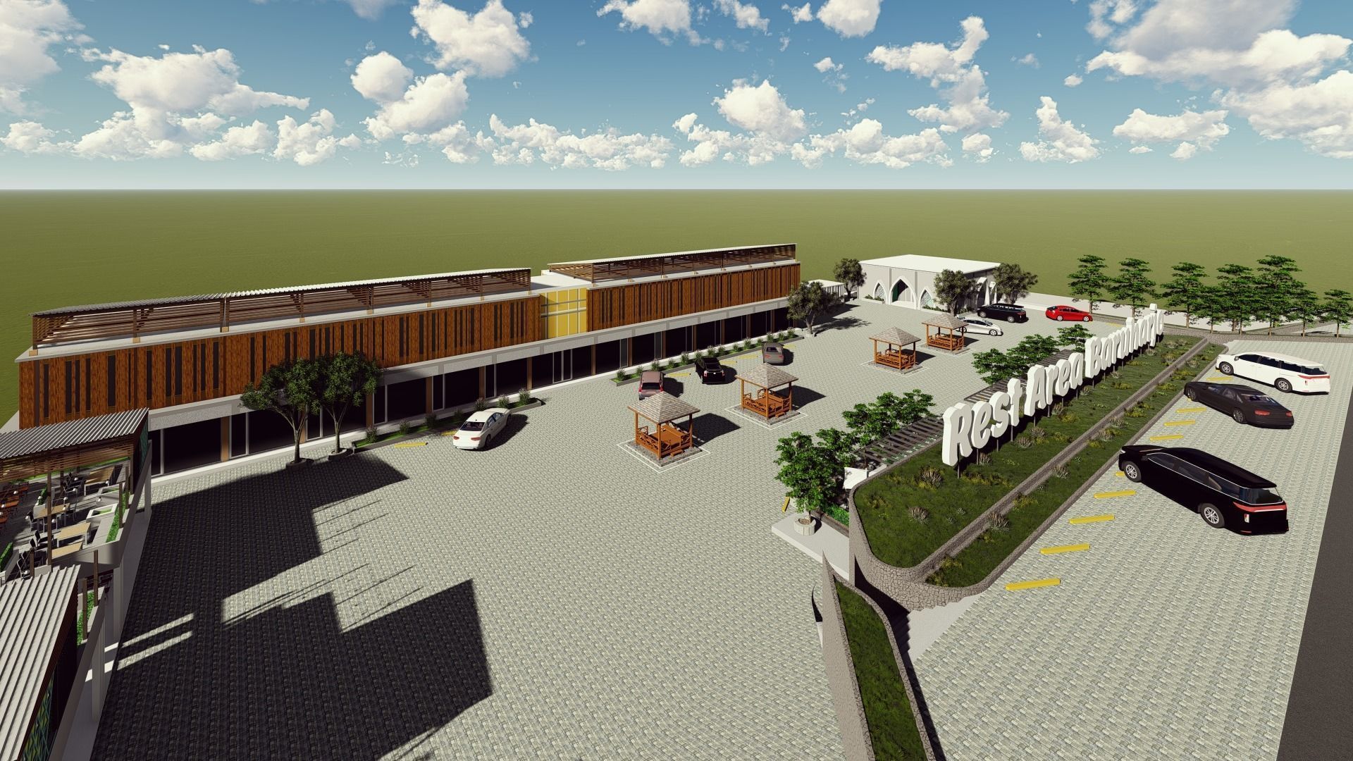 Rest Area Design - Baruharjo 3D model_9