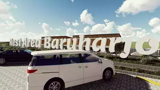 Rest Area Design - Baruharjo 3D model