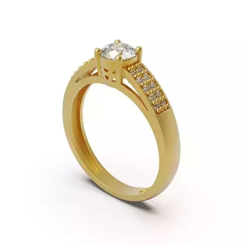 Diamond ring cushion