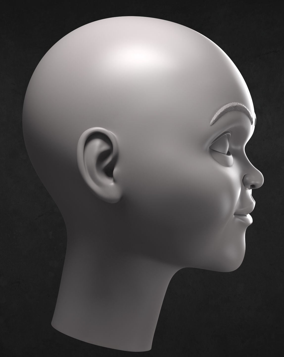 Buddi Doll Head 3D print model_5