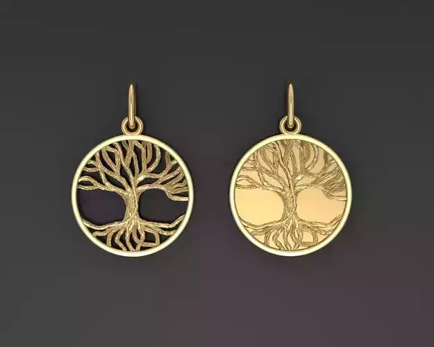 Pendants Tree of Life 3D print model