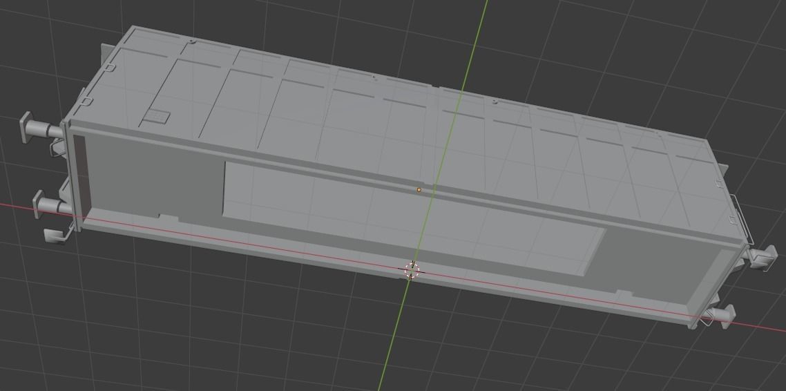 H0 1-87 scale Hbins-tt 292 freight car 3D print model_11