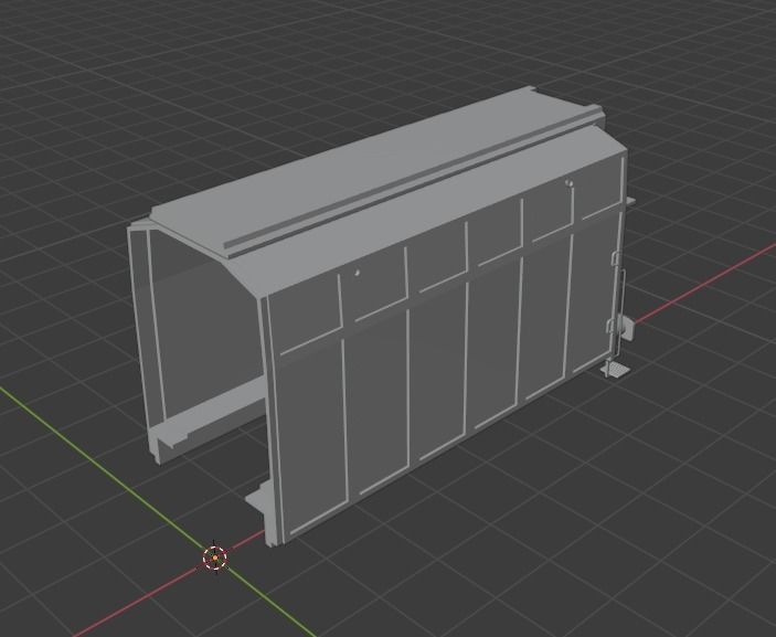 H0 1-87 scale Hbins-tt 292 freight car 3D print model_12