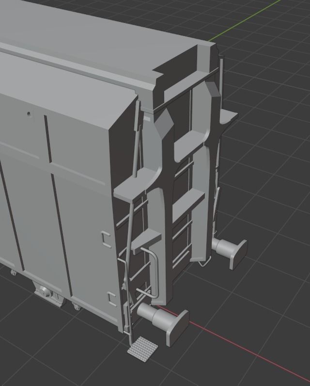 H0 1-87 scale Hbins-tt 292 freight car 3D print model_9
