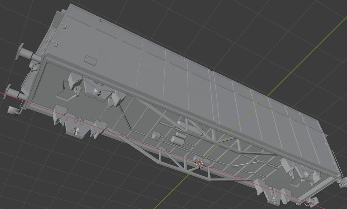 H0 1-87 scale Hbins-tt 292 freight car 3D print model_8