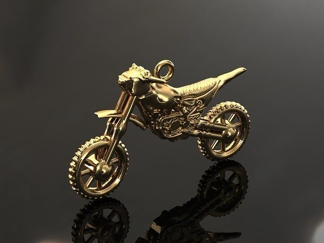 Necklace motorcycle 3D print model