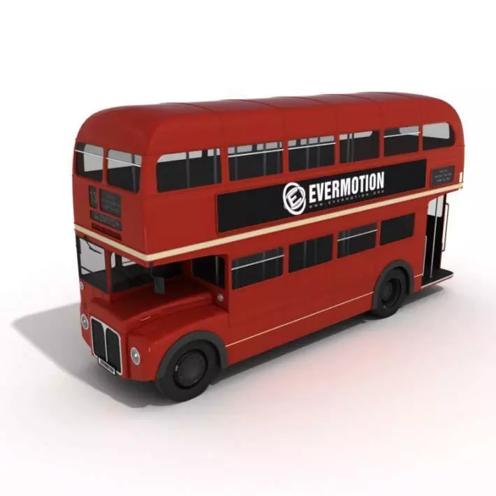 Double Decker Bus 3D model_0