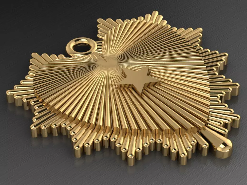 Heart pendant 3D print model