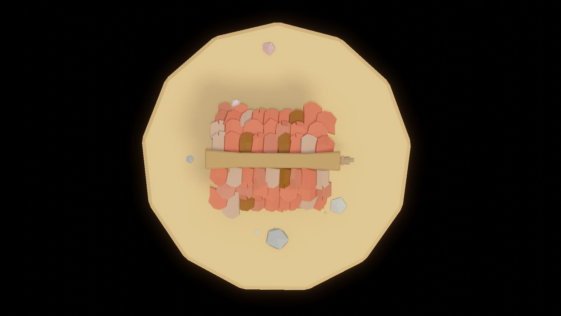 Low Poly Well water Free 3D model_4