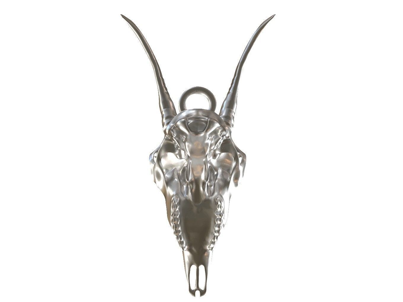 Cranium Charm Goat 3D print model_8