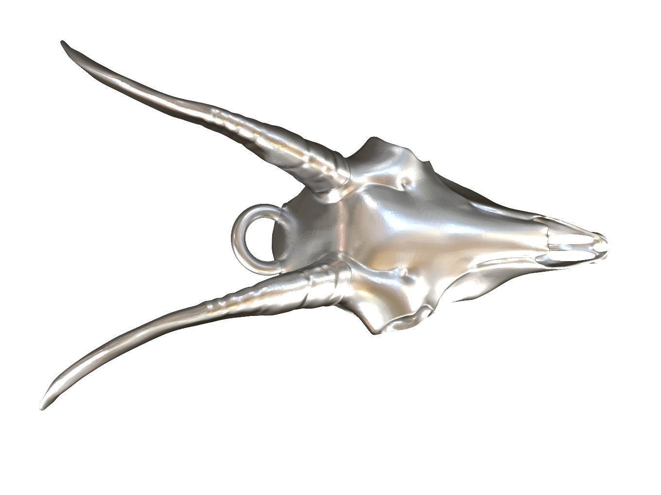 Cranium Charm Goat 3D print model_2