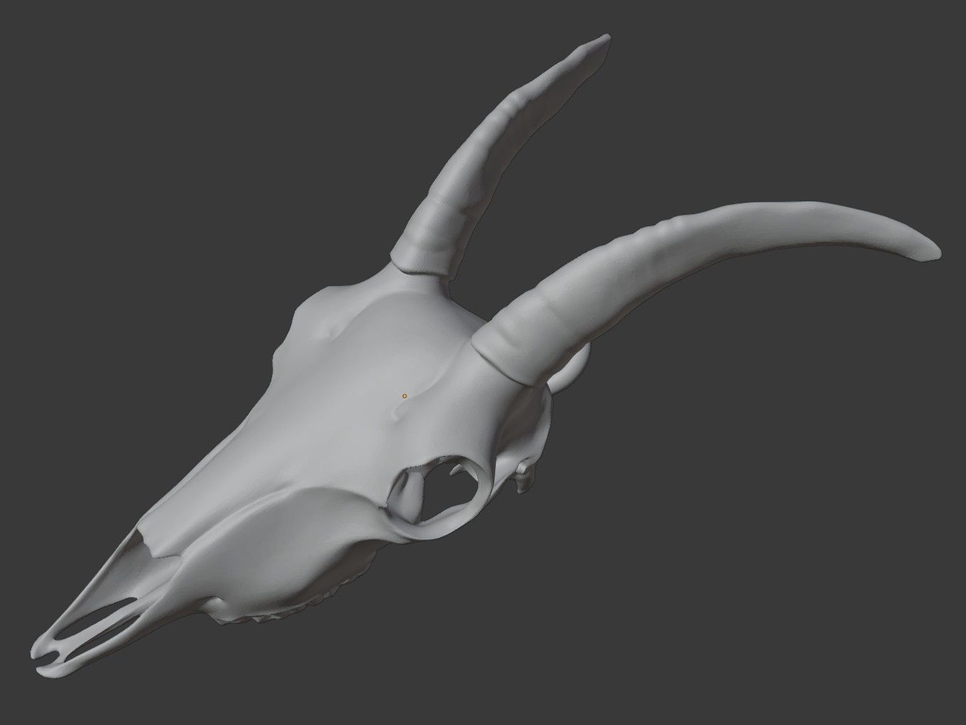 Cranium Charm Goat 3D print model_11