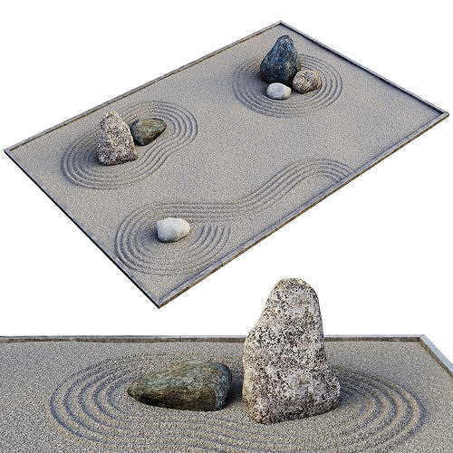 Rock garden 3D model