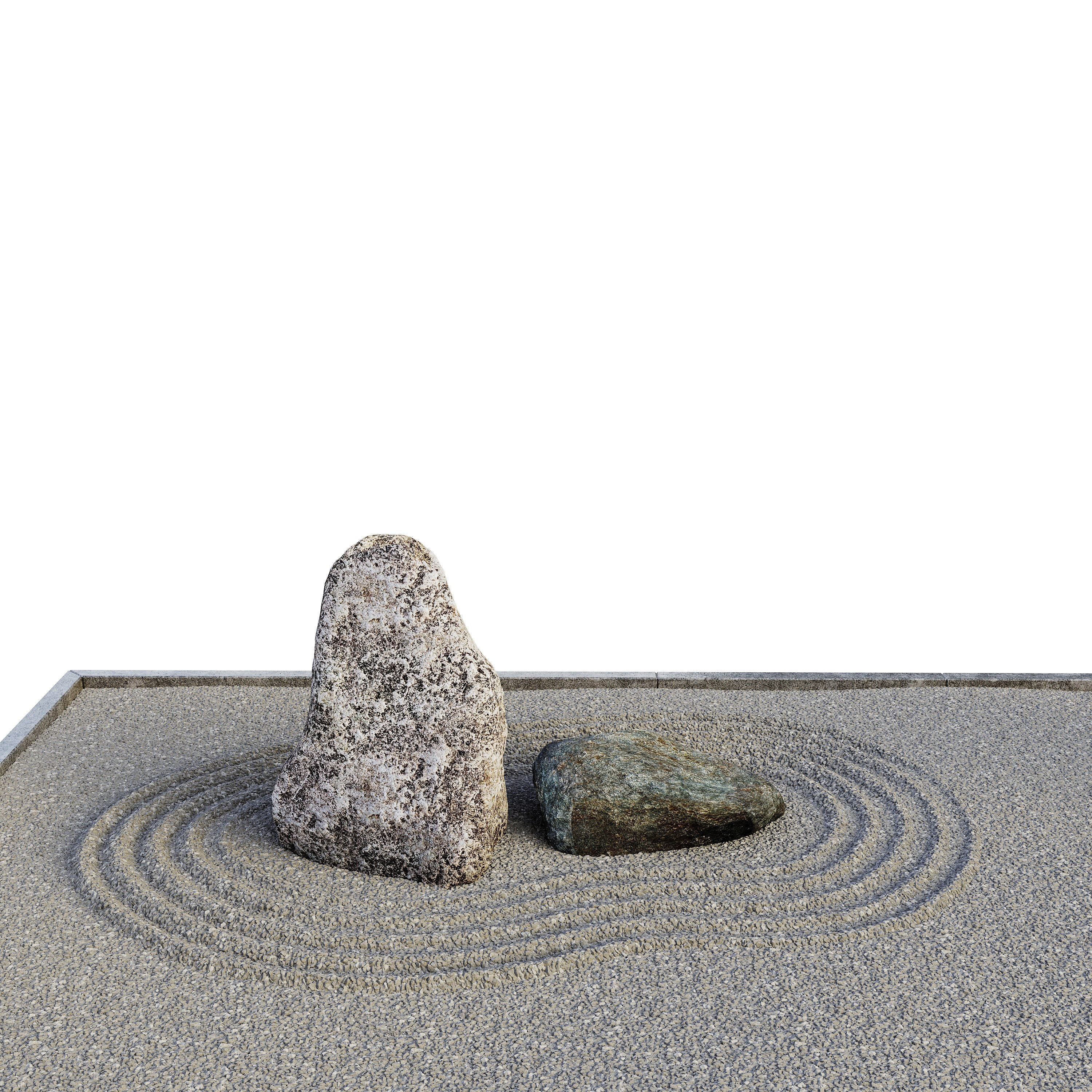 Rock garden 3D model_3