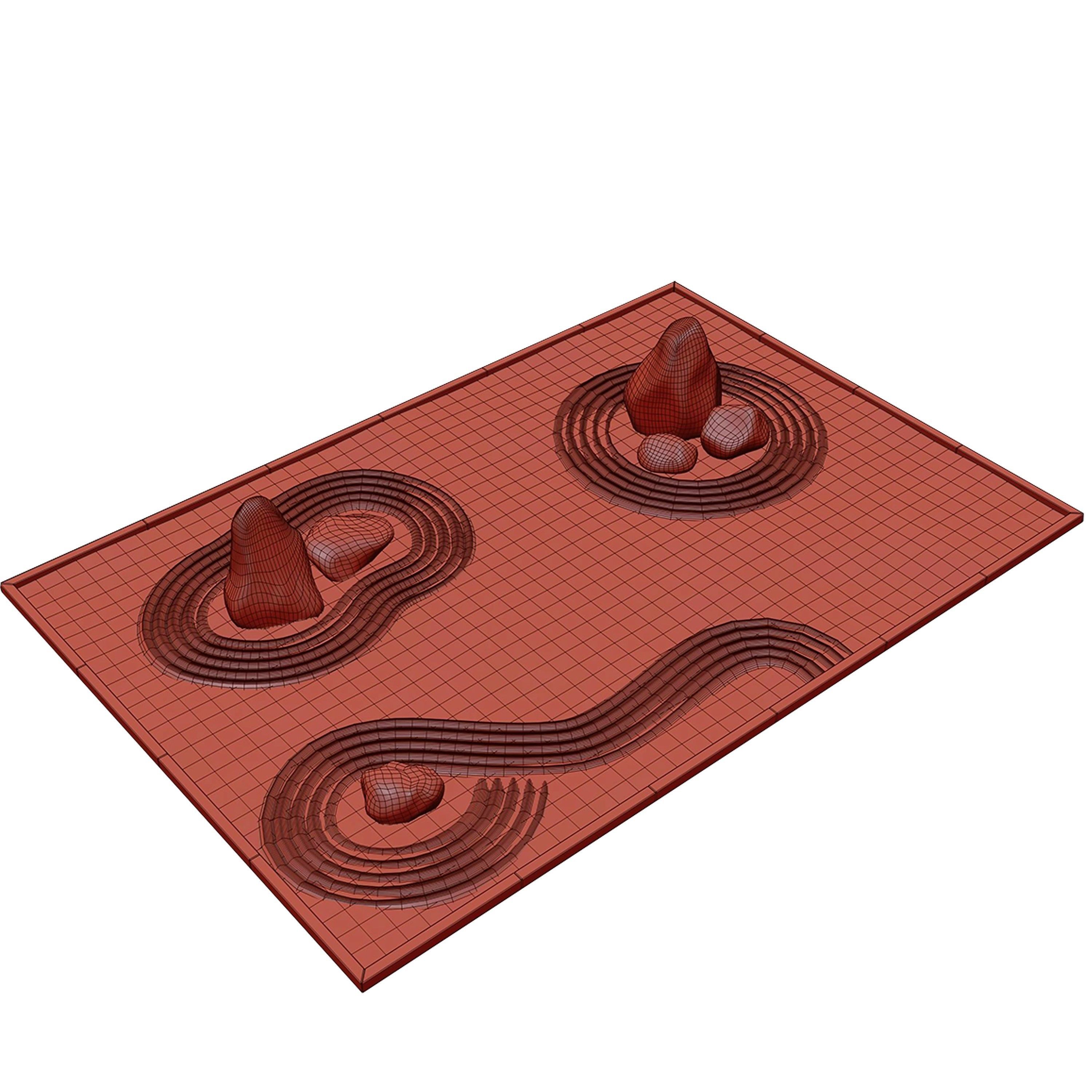 Rock garden 3D model_8