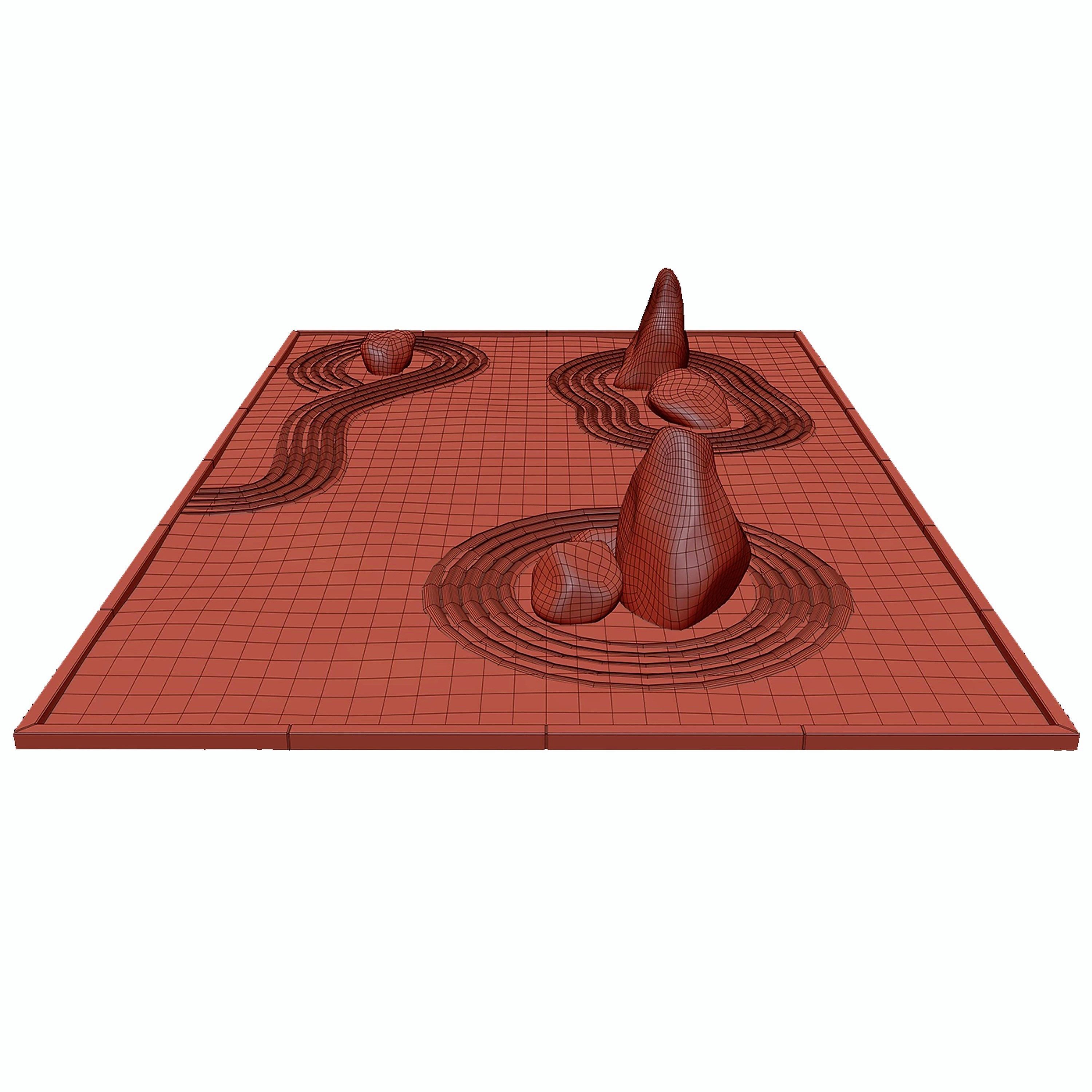 Rock garden 3D model_7