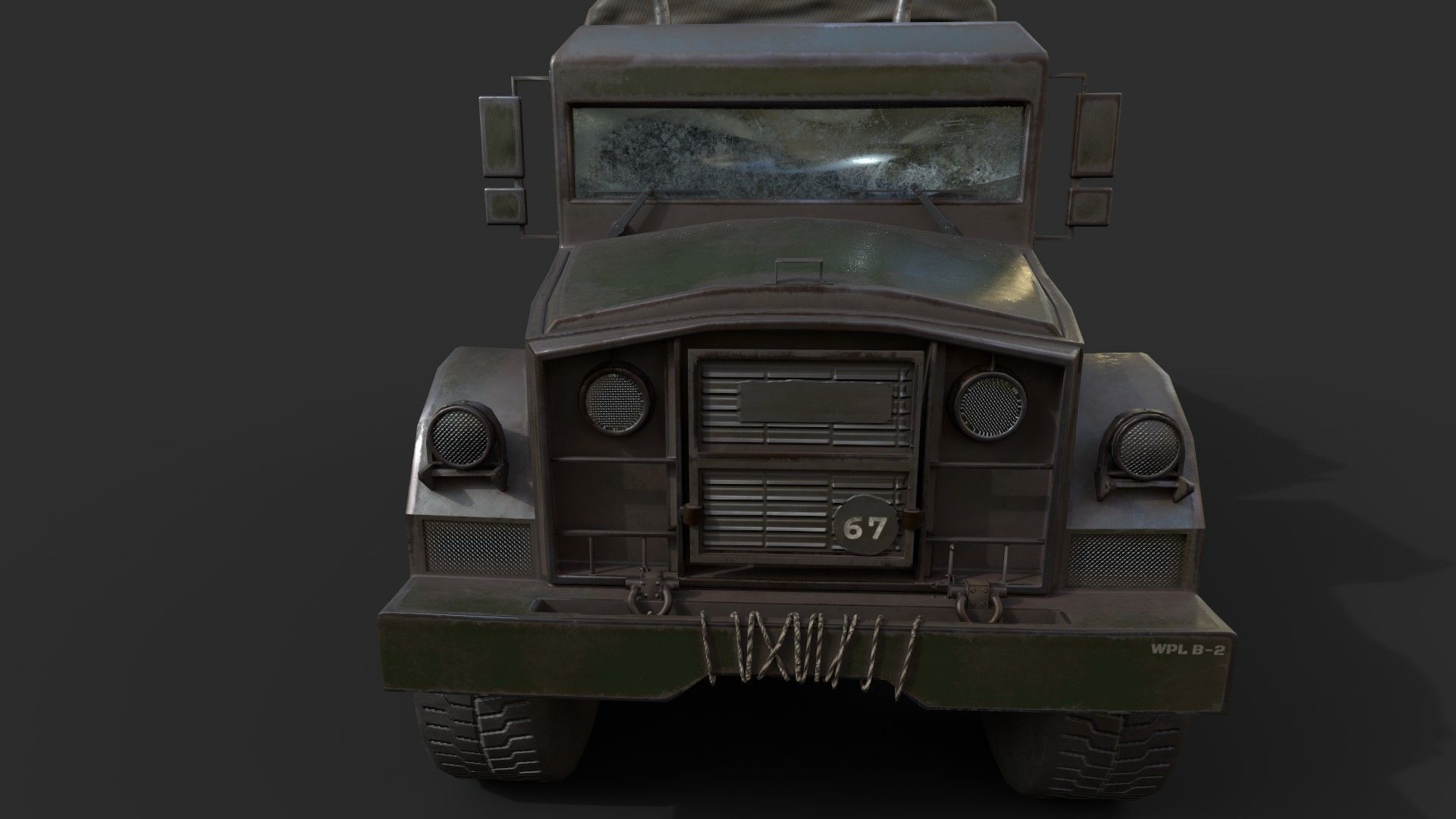 Truck army 3D model_9