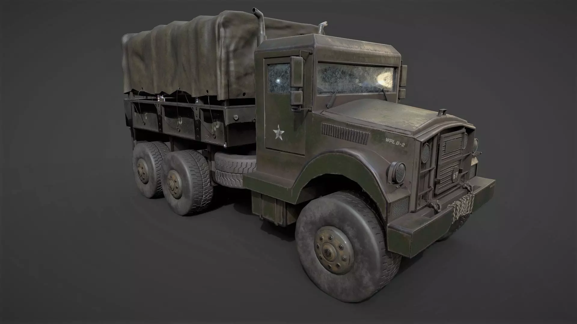 Truck army 3D model_0