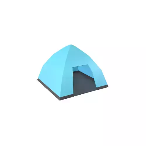 Tent v1 001 Low-poly 3D model
