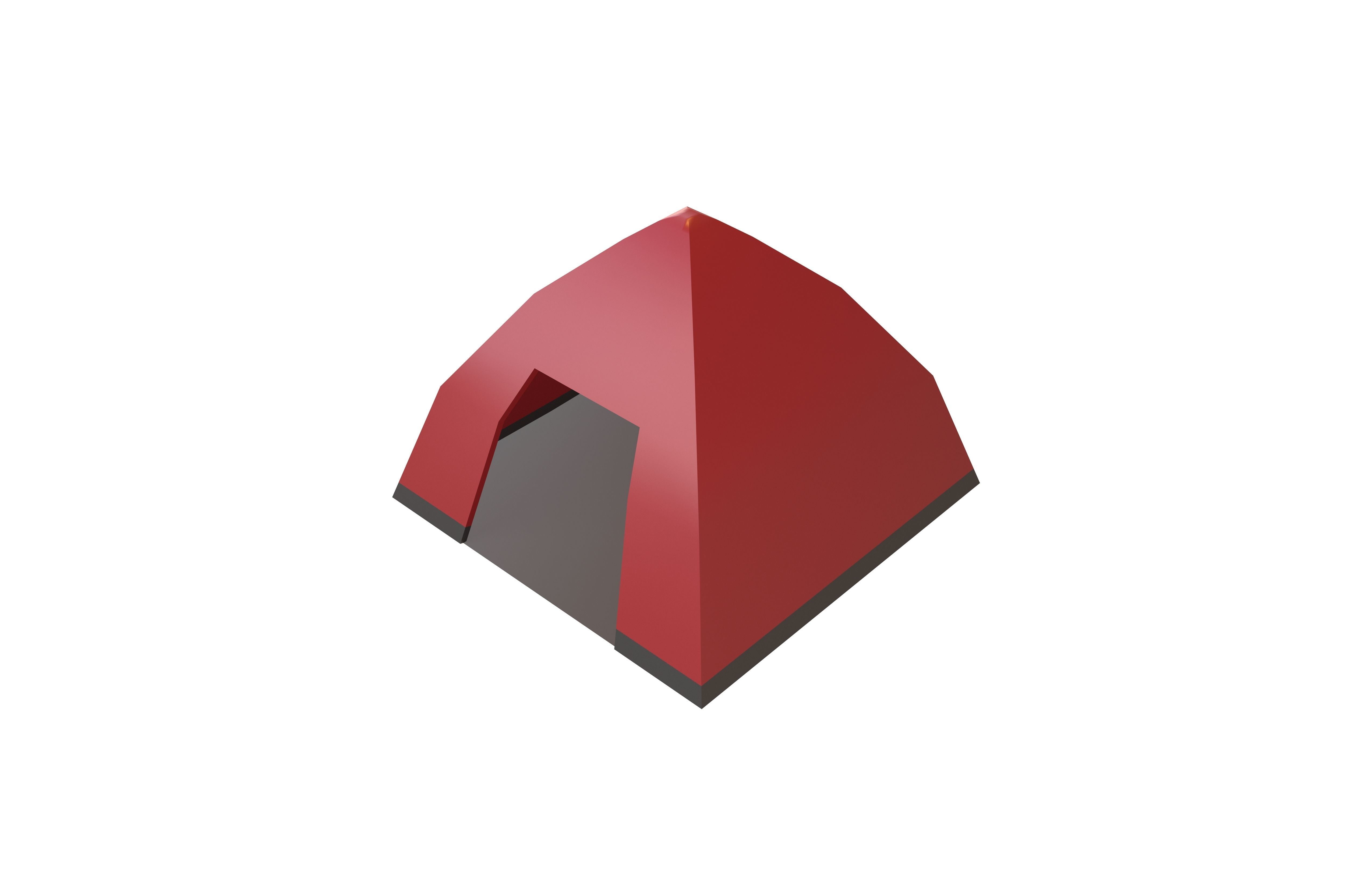 Tent v1 003 Low-poly 3D model_2