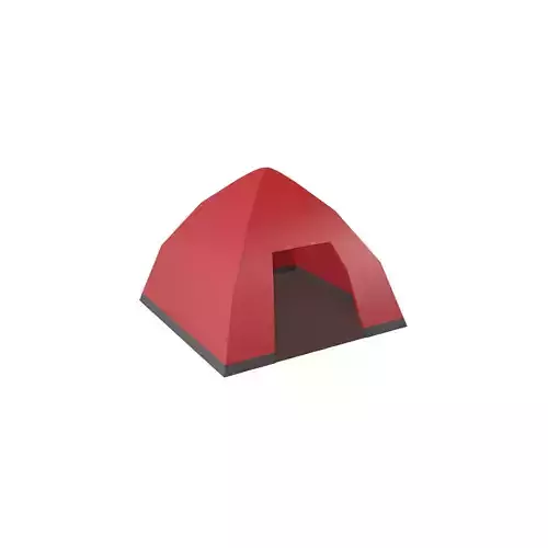 Tent v1 003 Low-poly 3D model