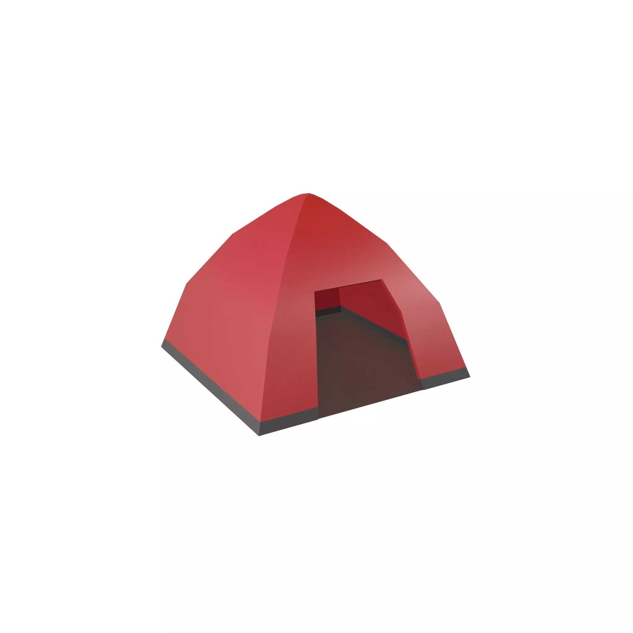 Tent v1 003 Low-poly 3D model_0