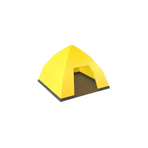 Tent v1 005 Low-poly 3D model