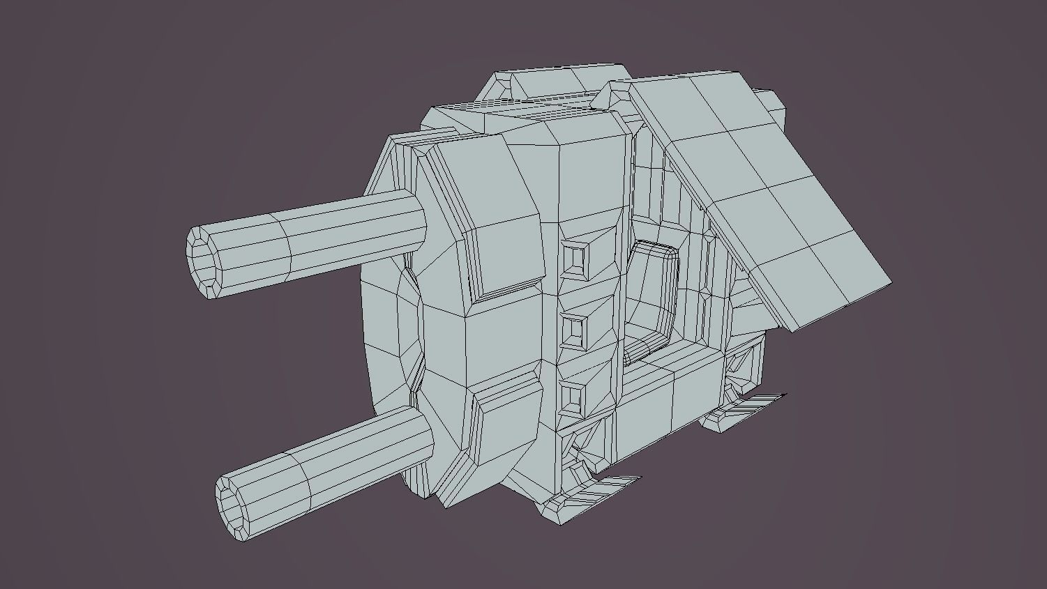 CLS-370 Charge Land Speeder Low-poly 3D model_3