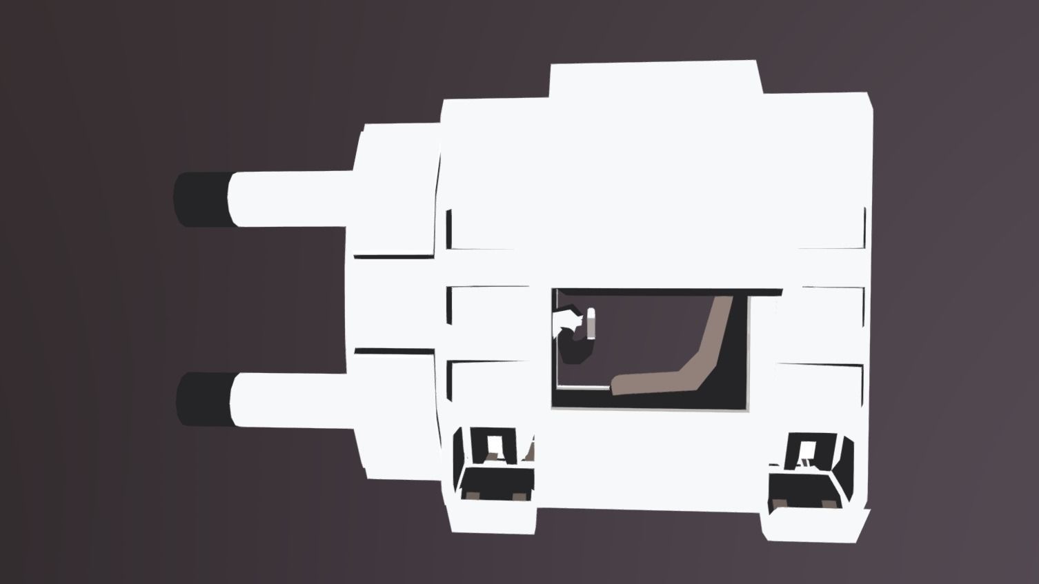 CLS-370 Charge Land Speeder Low-poly 3D model_14