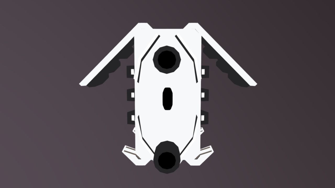 CLS-370 Charge Land Speeder Low-poly 3D model_11