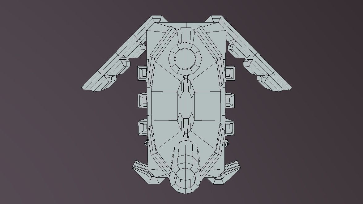 CLS-370 Charge Land Speeder Low-poly 3D model_12