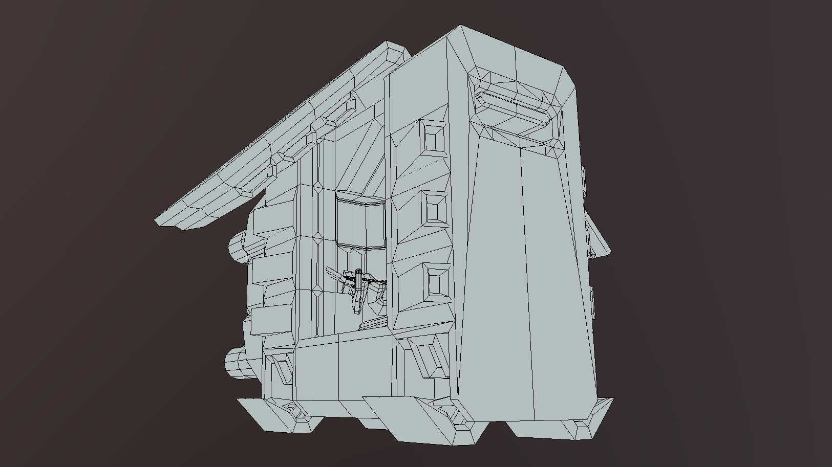 CLS-370 Charge Land Speeder Low-poly 3D model_9