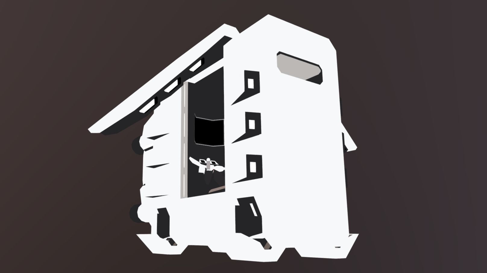 CLS-370 Charge Land Speeder Low-poly 3D model_8