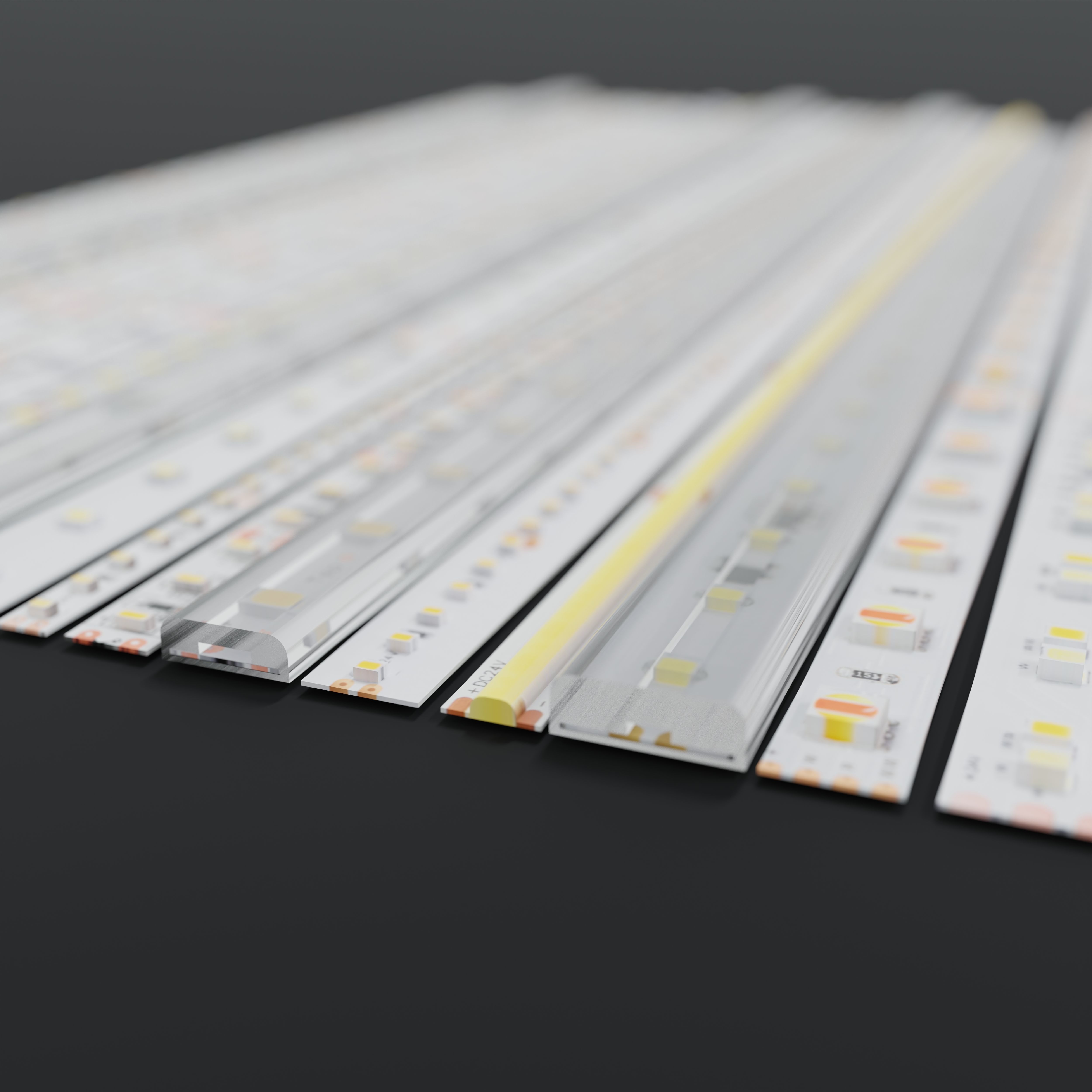 Collection of 25 LED Stripes 3D model_1