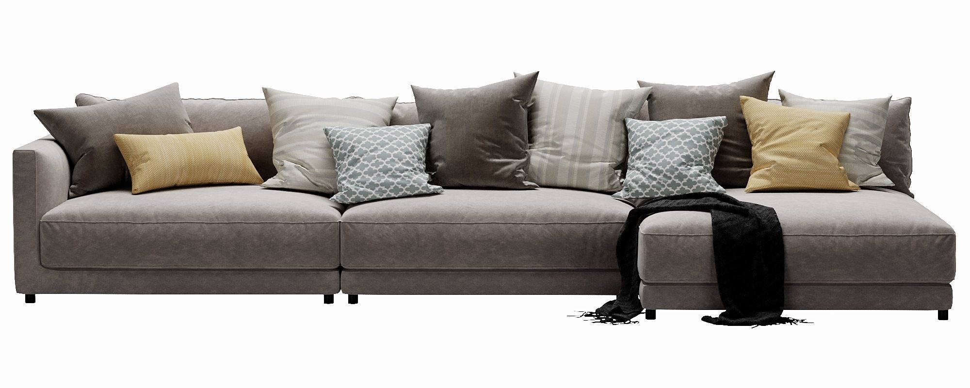 Blanche katarina corner couch 3D model_5