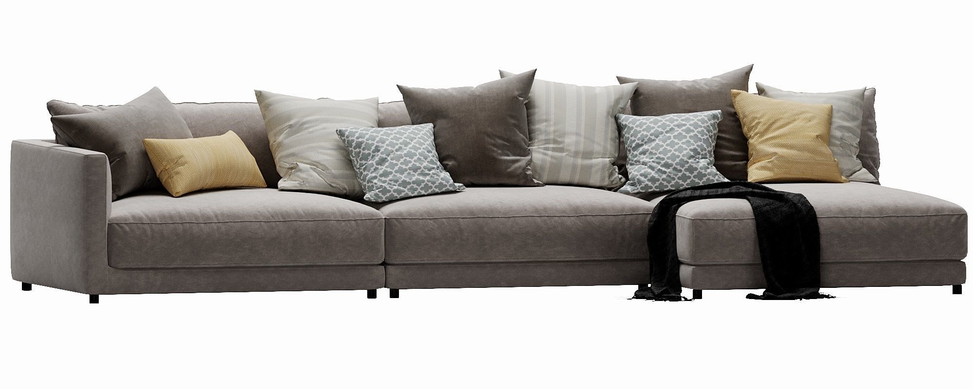 Blanche katarina corner couch 3D model_8