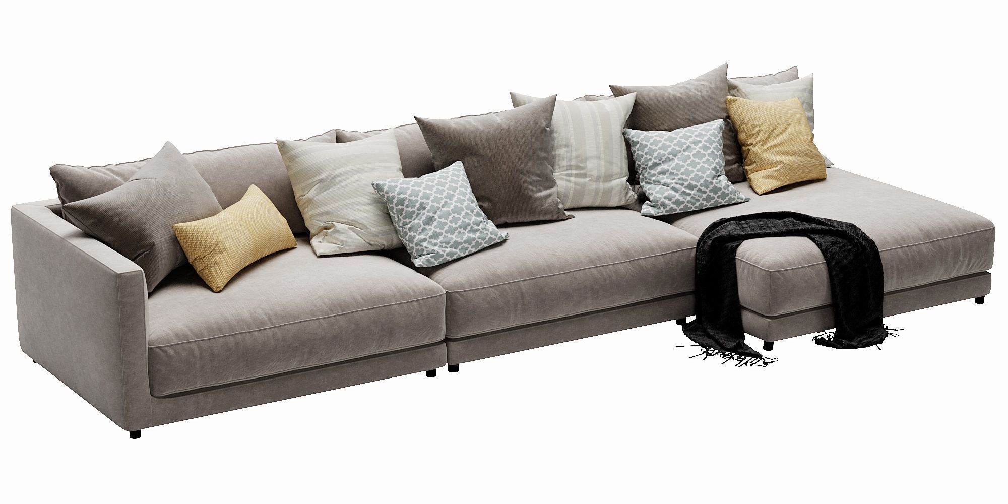 Blanche katarina corner couch 3D model_10