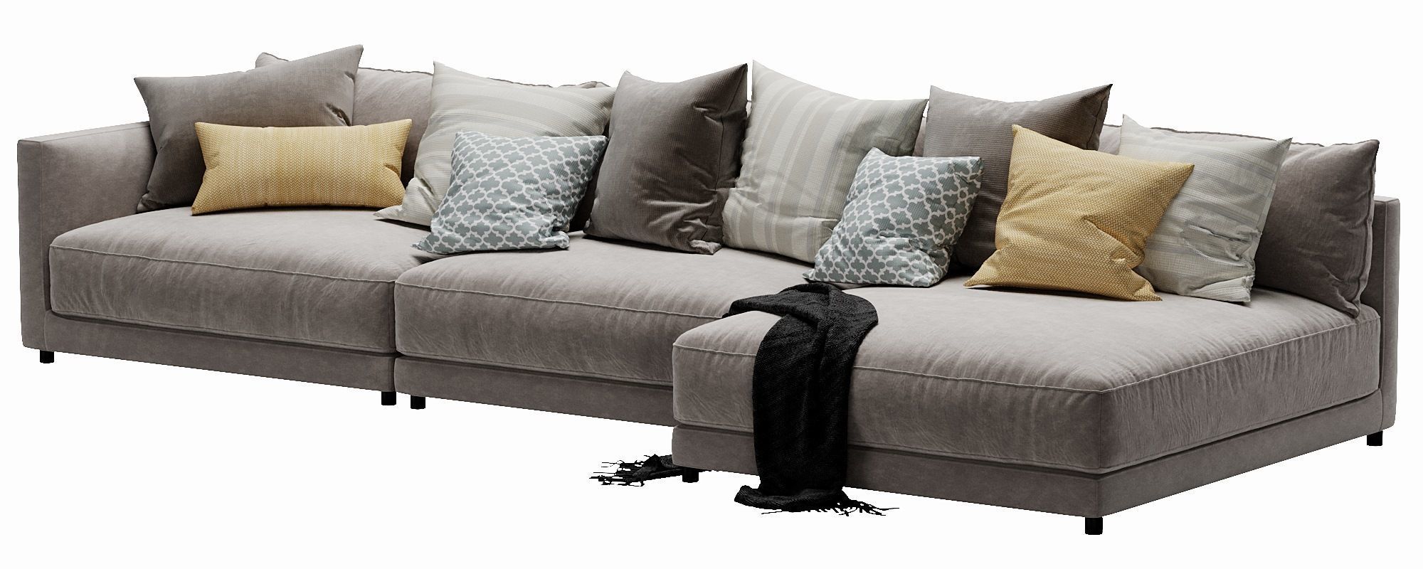 Blanche katarina corner couch 3D model_7