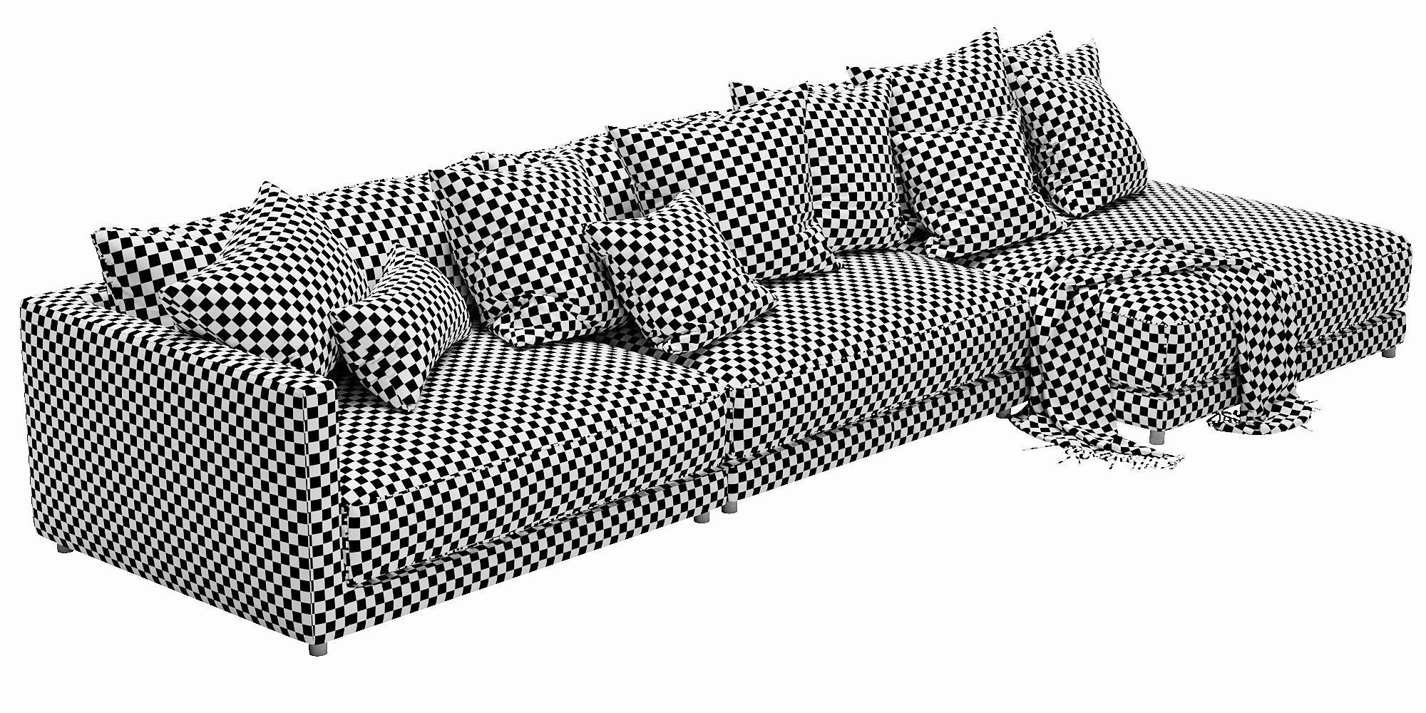 Blanche katarina corner couch 3D model_13