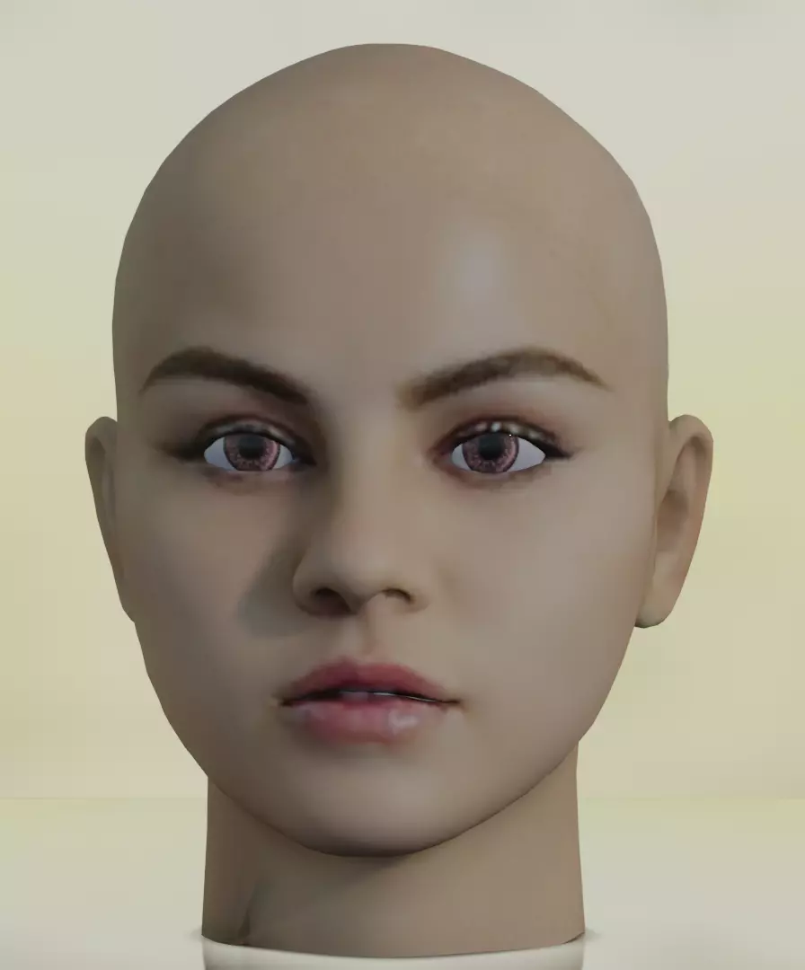 SELENA GOMEZ FACE 3D model