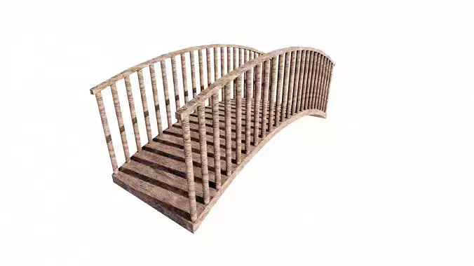 small wooden footbridge
