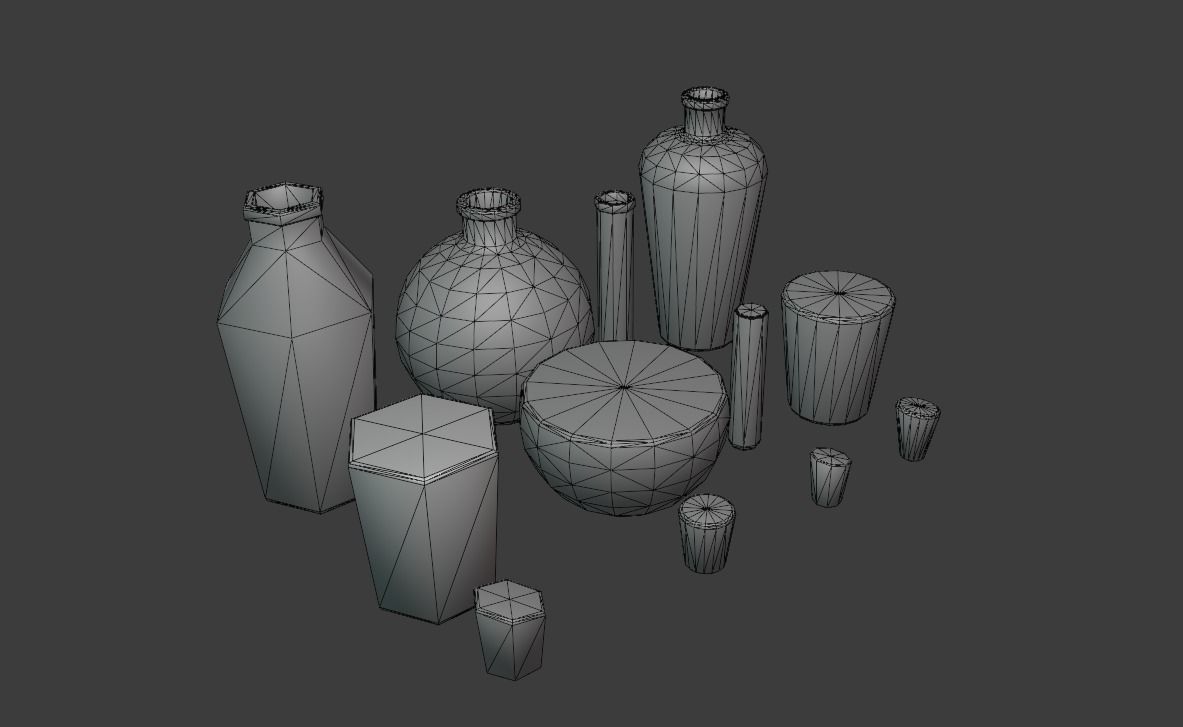 Potion pack Low-poly 3D model_12